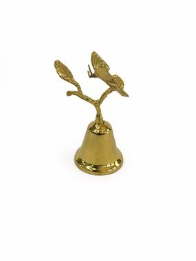 Vintage Brass Butterfly Hand Bell